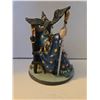 Image 4 : Vintage Wizard on Throne with Crystal Ball Figurine. 7 inches tall, 5 1/2 inches across.
