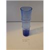 Image 1 : Vintage Cobalt Blue Glass Bamboo Vase. 7 inches tall, 1 1/2 inches wide.