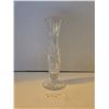 Image 3 : Vintage Crystal Vase with Pinwheel Pattern. 8 inches tall, base 3 inches across