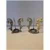 Image 2 : Set of Two Vintage Pewter Moon and Stars Celestial Stands
