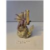 Image 1 : Vintage Medieval Purple Dragon Figurine. 4 3/4 inches tall, 3 1/2 inches X 2 1/2 inches
