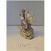 Image 3 : Vintage Medieval Purple Dragon Figurine. 4 3/4 inches tall, 3 1/2 inches X 2 1/2 inches