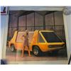 Image 1 : Vintage Poster Featuring the George Barris Supervan, initially known as 'The Love Machine'.