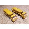 Image 1 : Vintage Yellow Metal Tonka Trucks with Car Hauler Trailers