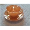 Image 2 : Antique Fire King Cups and Saucers - 3 Cups and 4 Saucers