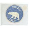 Image 2 : Inuvik NWT Embroidered Patch. Polar Bear. 7.75 cm round.