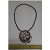 Image 1 : First Nations beaded necklace. WJL monogram.