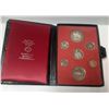 Image 1 : 1973 7-coin Prestige Specimen Silver Dollar Set. The Nickel Dollar commemorates PEI joining Canada, 