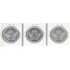 Image 2 : Set of 3 Canadian Explorers aluminum medals including Champlain, La Salle & La Verendrye. Unc.