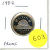 Image 1 : 1982 Proof Nickel 5 Cents. Ultra Heavy Cameo. Nicely Toned.