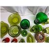 Image 4 : Lot of green glassware