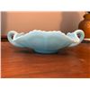 Image 2 : Fenton frosted turquoise candy dish