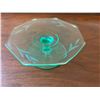 Image 1 : Green depression glass candle holder
