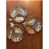 Image 1 : Doric Jeannette Glass Co. Clover 3-piece candy dishes