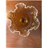 Image 2 : Hobnail Pedestal glassware-brown