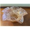 Image 1 : Pink Swirl free-blown glass dish