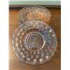 Image 1 : Pink Depression Glass Sandwich plates, 6 plates