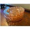 Image 2 : Pink Depression Glass Sandwich plates, 6 plates