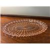 Image 1 : Pink Vintage pressed glass serving plate