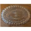 Image 3 : Pink Vintage pressed glass serving plate