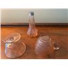 Image 2 : Pink vintage glass lot, 3 pieces
