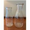 Image 1 : SK Coop and Lily Brook Farms Milk Bottles, vintage, 2 bottles