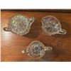 Image 3 : Vintage Glass Cream/Sugar/lidded dainty dish (3 pieces& a lid)