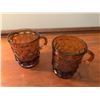 Image 2 : Fire King dark amber mugs (2)
