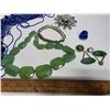 Image 2 : Lot of blue and green jewelery