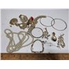 Image 1 : Lot of jewelery- Gold colored