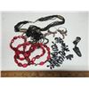 Image 1 : Lot of jewelery- Red and black colored