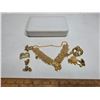Image 1 : Lot of jewelery- Gold colored