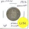 Image 1 : Great Britain. 1912 Sterling Silver Shilling. VF.
