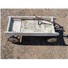 Image 2 : Antique Wooden White Painted Wagon (36"x13"x14")