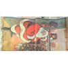 Image 1 : 67"x36" Large Hand Painted Santa Illustration