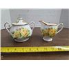 Image 1 : Yellow tea rose royal albert china- Cream and sugar