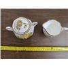 Image 2 : Yellow tea rose royal albert china- Cream and sugar