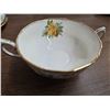 Image 4 : Yellow tea rose royal albert china- 8 soup bowls and sausers-6"