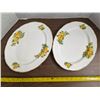 Image 1 : Yellow tea rose royal albert china- 2 platters- 13"