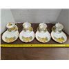 Image 1 : Yellow tea rose royal albert china- 4 cups and regal trays