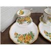 Image 2 : Yellow tea rose royal albert china- 4 cups and regal trays