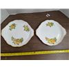 Image 1 : Yellow tea rose royal albert china- 2 trays- 8"