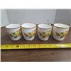Image 1 : Yellow tea rose royal albert china- 4 coffee cups