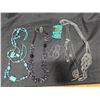 Image 1 : Lot of necklaces- turquois and purple