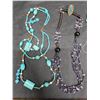 Image 2 : Lot of necklaces- turquois and purple