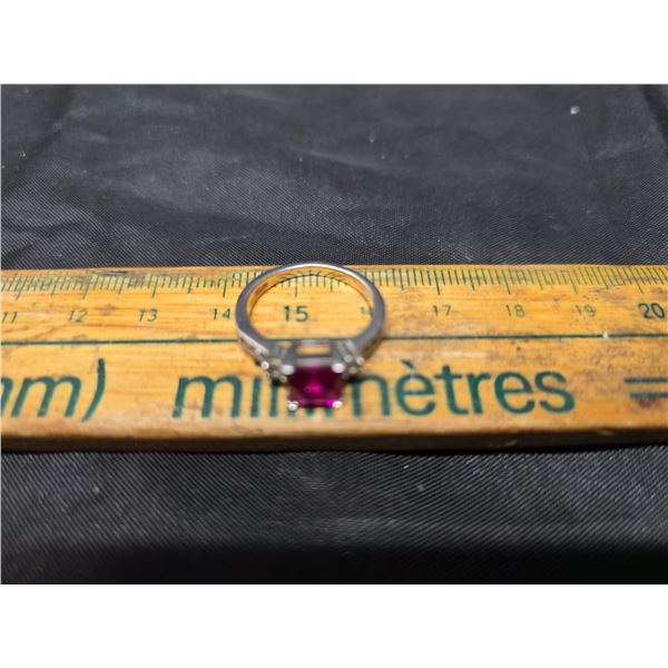 Rudy stone ring- marked p4sr size 5.5