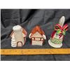 Image 1 : Ceramic salt and pepper with a bell decorations