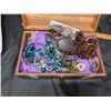 Image 1 : Misc costume jewelery and a jewelery box