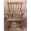 Image 1 : Small Wooden Vintage Rocking Cahir (24"x16")