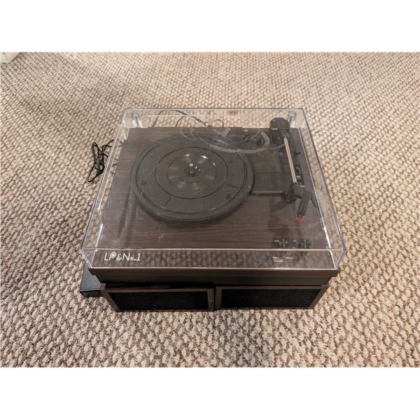 LP and NO.1 record Player/Turntable/Bluetooth Functionality Model:LPSC-008 w/ (2) Speakers (Fairly N